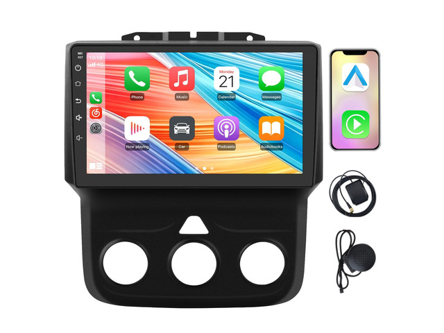 Car Radio for Dodge Ram 1500 2500 3500 2013-2019 CarPlay 4GB RAM 64GB ROM Android Auto GPS DSP RDS,Upgrade BT 5.0 WiFi 5G and 9' HD IPS Display...