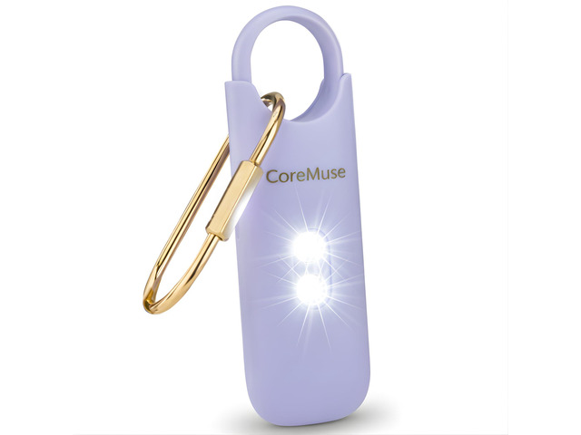 Personal Safety Alarm for Women Panic Button 130dB Siren with Dual LED Strobe Flashlight, Rechargeable Self Defense Keychain for Night Walking,...