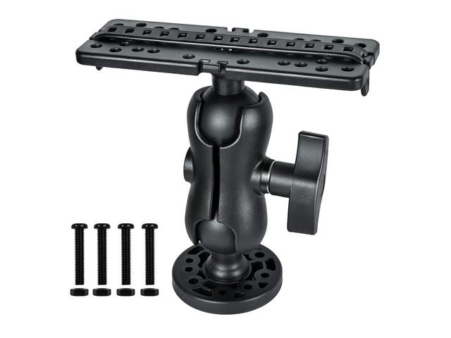Fish Finder Mount Base, Universal 360° Rotation Ball-Mount Fish Finder Bracket, Nylon & Stainless Steel Electronic Holder for Marine Boat Kayak...