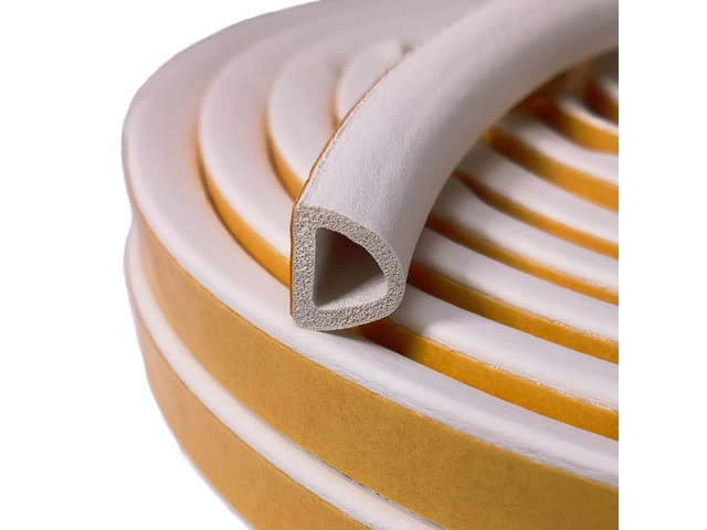 Weather Stripping Seal Strip for Doors Windows 18 Feet, Self-Adhesive Backing Seals Large Gap (from 5/16 inch to 15/32 inch), Easy Cut to Size