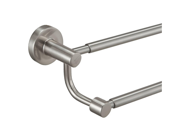 Double Towel Bar Towel Rack for Bathroom Wall Mounted Brushed Nickel Adjustable 16-26 In,Wall Mounted Towel Holder, Stainless Steel, Rustproof,...
