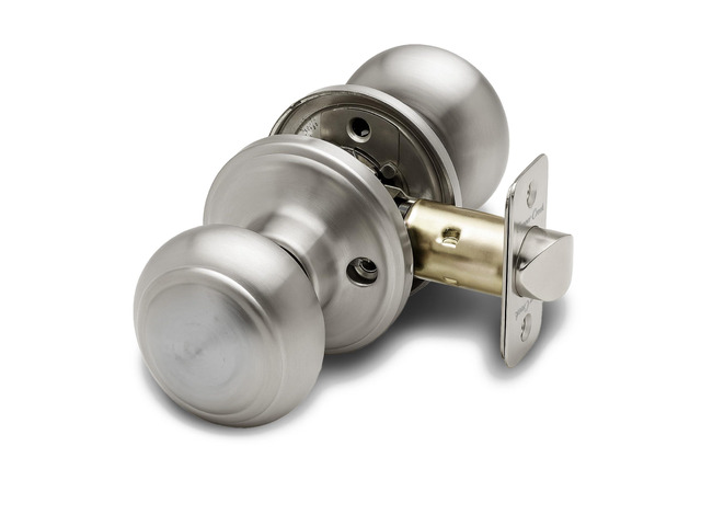 Colonial Passage Interior Door Knob ANSI Grade-3 Certified, Modern Heavy Duty Handle, Easy Install and Reversible for Bedroom, Bathroom and...