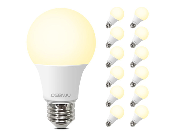 A19 LED Light Bulbs, 60 Watt Equivalent LED Bulbs, Soft White 2700K, 800 Lumens, E26 Standard Base, Non-Dimmable, 8W Warm White LED Bulbs for...