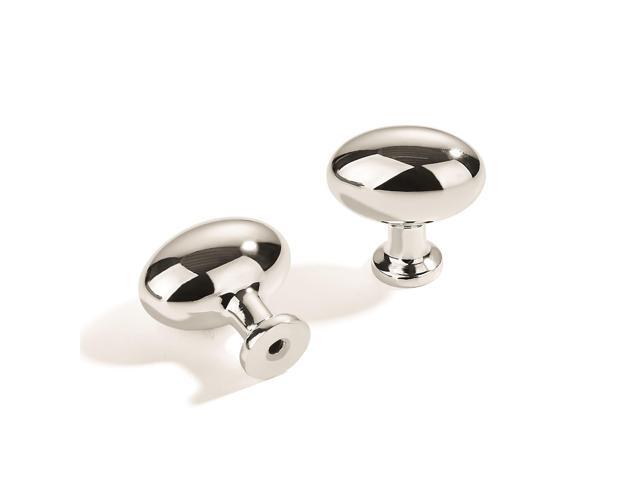10 Pack Polished Nickel Oval Cabinet Knobs: Modern Drawer Knobs, Kitchen Cabinet Hardware, Zinc Knobs for Dresser Drawers