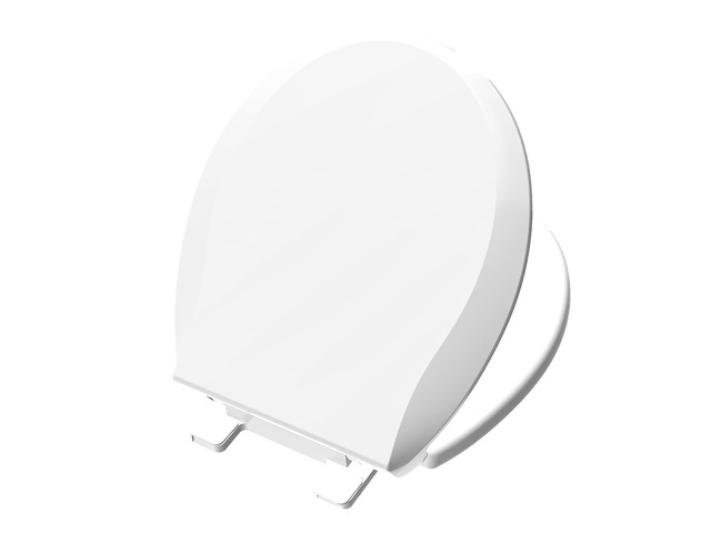 Toilet Seat Round Soft Close16.5'', Toilet Lid Slow Close Quiet No Slam, Easy Installation & ReleaseSafe PP Material Easy Clean, Comfortable...