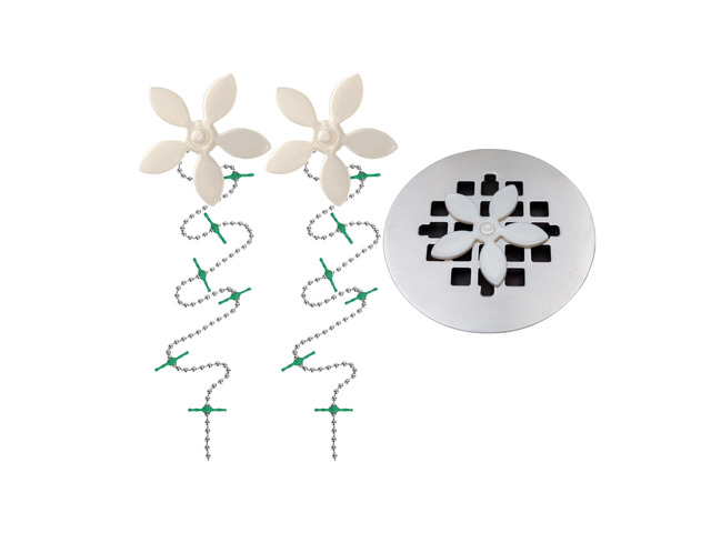 Shower Drain Hair Catcher Disposable Bathroom Hair Trap, Easy to Install in Shower Drain Cover, Helps Prevent Clogs As Seen on Shark Tank White...