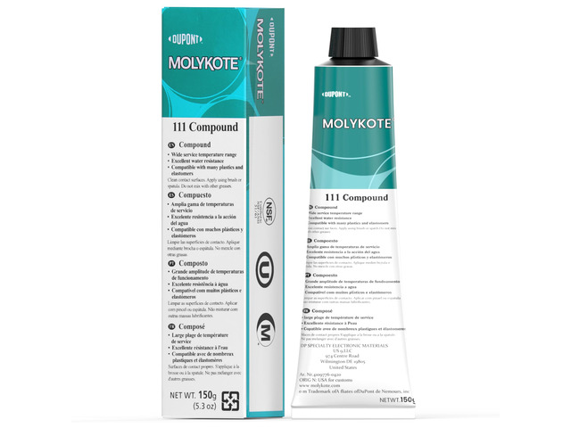 Molykote 111 Compound Valve Lubricant and Sealant 150g 5.3oz, Silicone Grease for O-Rings, Plug Valves, Seal & Protect Rubber & Plastic Components,...