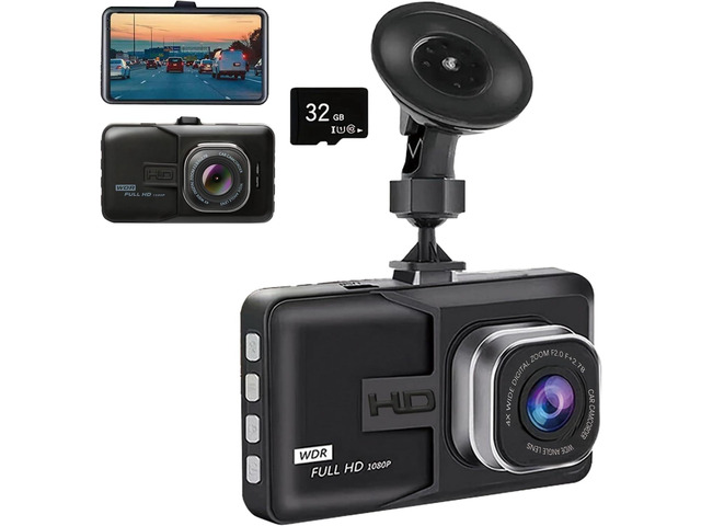 Dash Cam Car Dash Camera, 1080P Ultra Wide Angle HD Lens, HD Night Vision Car Surveillance Camera, Video Recorder, Hidden Video Recorder, Comes...
