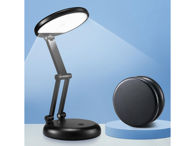 Desk Lamps for Home Office Rechargeable 3600mAh, Foldable+Portable Cordless Desk Light Small Table Lamp,Dimmable+9 Brightness Small Table Lamp Desk...