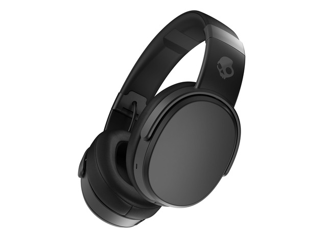 Crusher Wireless Multi-Sensory Bass Bluetooth Headphones - Black Patented Crusher Bass Technology, Noise Isolating Over-Ear Fit, 50 Hours Battery,...