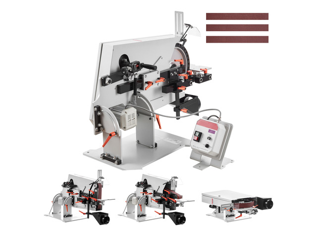 VEVOR Belt Grinder Sander with VFD, 72 x 2-Inch Variable Speed Belt Polisher, 1500W Knife Making Machine with 3 Grinding Modes & 3PCS Sanding Belts...