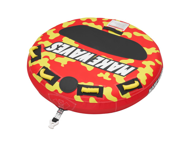 VEVOR Towable Tubes for Boating, 2-Rider Inflatable Boat Tubes and Towables, 340lbs Capacity Water Sport Tube for Boat to Pull - with Anti-Slip...