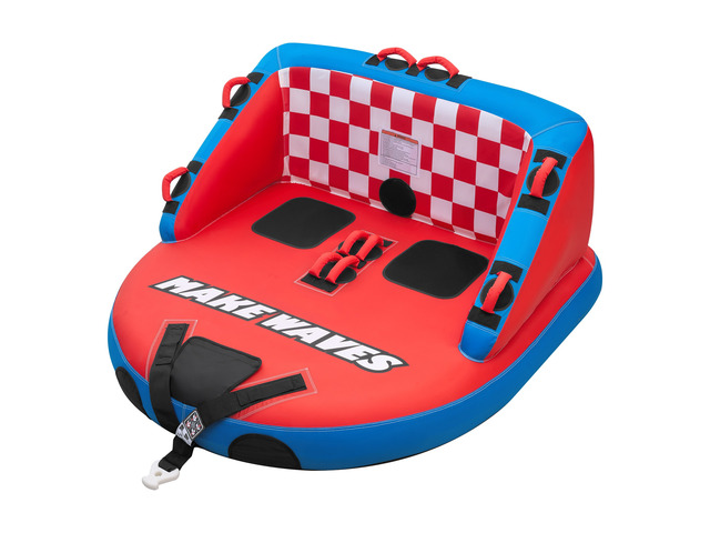 VEVOR Towable Tubes for Boating, 2-Rider Inflatable Towable Tube for Boat to Pull, 340 lbs Capacity Water Sports Boating Tubes - with Full Nylon...