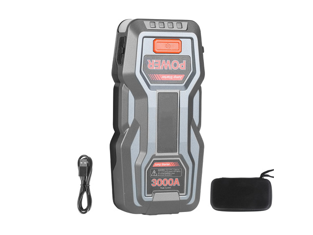 VEVOR Jump Starter, 3000A Peak, Car Jumper Starter Battery Pack, 12V Portable Lithium Battery Booster, Jump Box Power Bank with 3 Modes Flashlight...