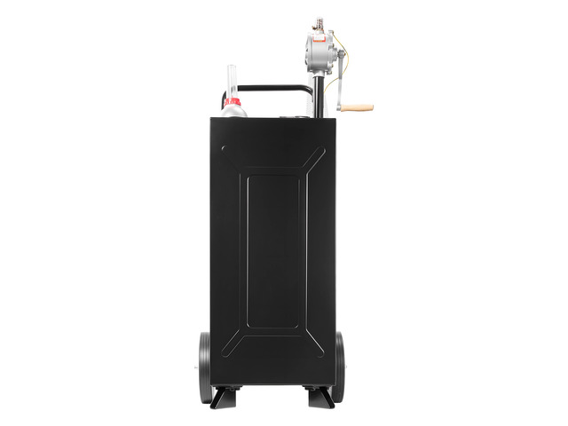 VEVOR 30 Gallon Fuel Gas Caddy, Carbon Steel, Portable Fuel Transfer Storage Tank with Manual Pump & 2 Wheels, Gasoline Diesel Can Container, for...