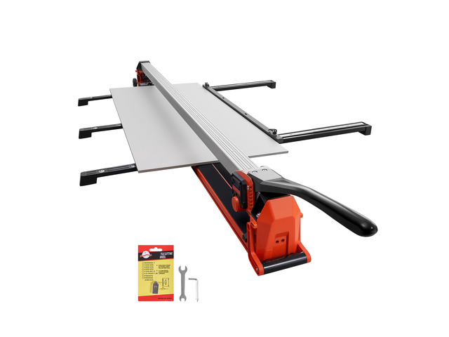VEVOR 63-Inch Manual Tile Cutter, Upgraded Rail and Sliding Head, Precision Alignment Guide, Tungsten Carbide Cutting Wheel, Support Legs with...