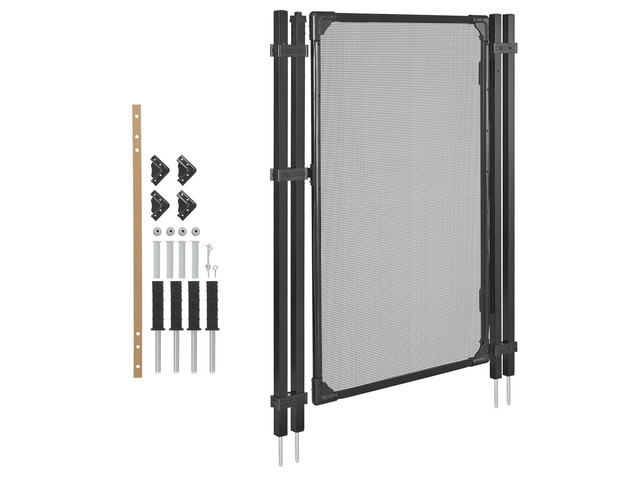 VEVOR Pool Fence Gate, 4 x 2.5 ft Inground Swimming Pool Fences Gate, Outdoor Security Fencing Door Kit with Self-Closing and Self-Locking Design,...