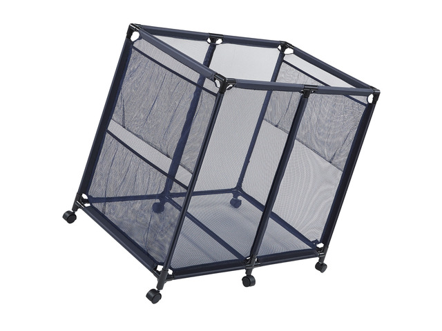 VEVOR Pool Storage Bin, 36.8 x 24 x 35.6 in, Rolling Pool Float Storage Organizer with Side Pockets & Casters, Heavy Duty Metal Frame, Poolside...