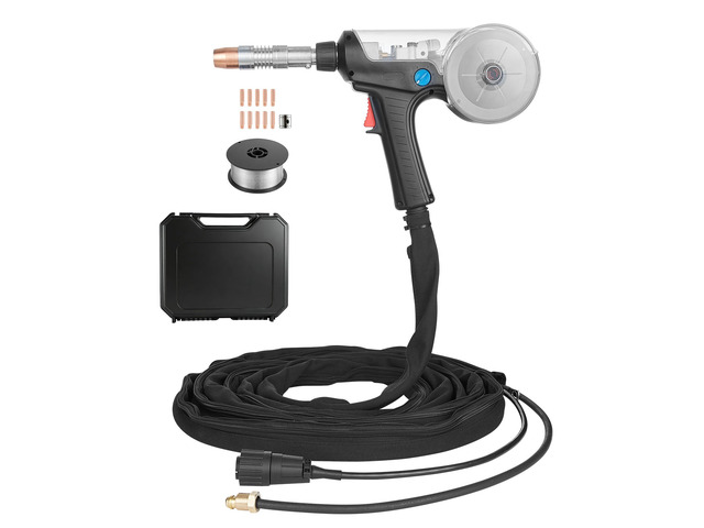 VEVOR 160Amp Spool Gun with 20FT Cable, Replacement for Miller Spoolmate 200 Series (300497) - with 11PCS Mig Welding Contact Tips, ER4043 0.035'...