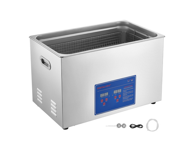 VEVOR Ultrasonic Cleaner 30L-Class Capacity Ultrasonic Parts Cleaner 40kHz, Digital Time and Temp Control, Stainless Steel Ultra Sonic Cleaning...