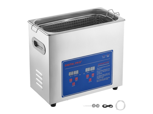 VEVOR Ultrasonic Cleaner 6L-Class Capacity Ultrasonic Parts Cleaner 40kHz, Digital Time and Temp Control, Stainless Steel Ultra Sonic Cleaning...