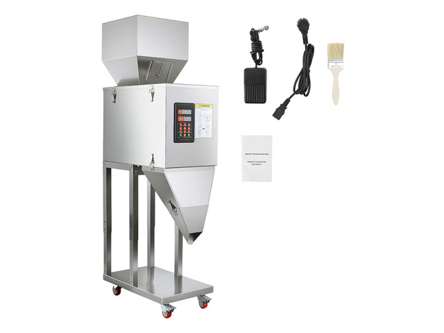 VEVOR Powder Filling Machine, 20-3000g (0.04 - 6.61lbs) Automatic Particle Dispenser, Stainless Steel, Smart Weighing Dispensing Filler w/ Foot...