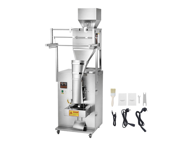 VEVOR Powder Filling and Sealing Machine, 10-999g(0.02-2.2lbs) Automatic Particle Granule Packaging Machine, Stainless Steel, Weighing Filling...