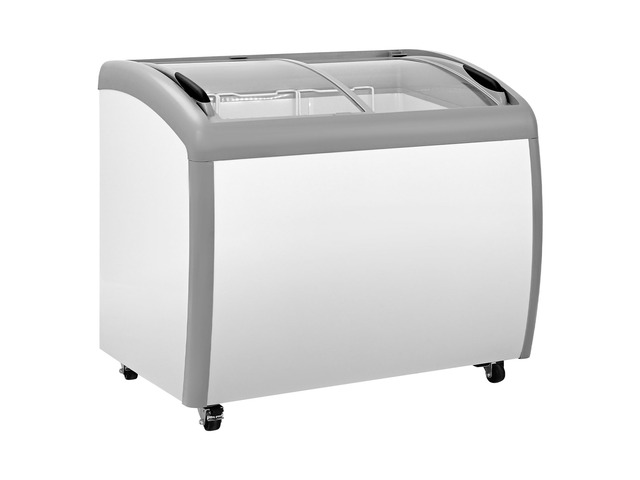 VEVOR Commercial Ice Cream Display Case, 9.3 Cu. ft Chest Freezer, -19 to 3 Temp Adjustable Mobile Top Deep Freezer with 3 Wire Baskets, 2 Sliding...