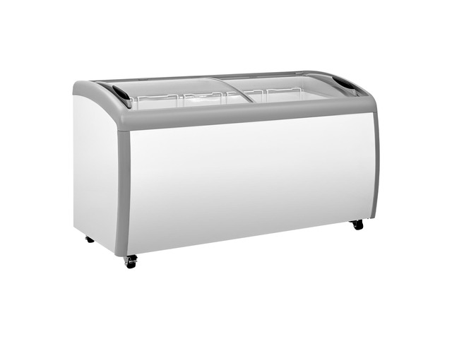 VEVOR Commercial Ice Cream Display Case, 16.3 Cu. ft Chest Freezer, -19 to 3 Temp Adjustable Mobile Top Deep Freezer with 5 Wire Baskets, 2 Sliding...
