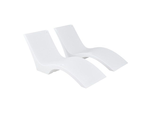VEVOR Pool Lounge Chairs, Set of 2 Chaise Lounger, Water Weighted In-Pool Lounger Chairs for up to 9' Water Depths, Anti-Floating Patio Furniture...