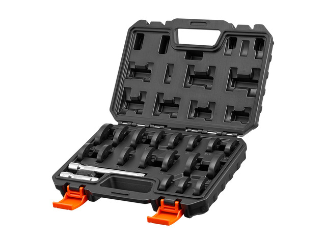 VEVOR Crowfoot Wrench Set, 3/8' Drive, 20-Piece Metric and SAE Size Flare Nut Crows Foot Wrenches, with Storage Case, Dual Size Markings on Tools...