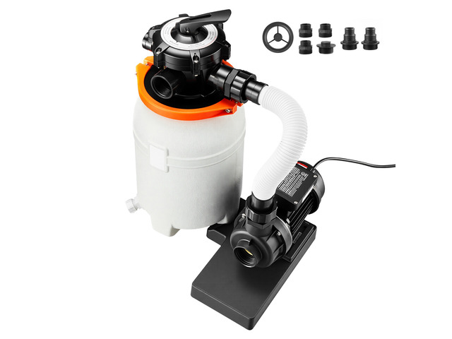 VEVOR 10 in Sand Filter Pump for Above Ground Pool, 0.33 HP 3000 GPH, Swimming Pool Sand Filter Pump with Pre-Assembled Core & Leak-Resistant...