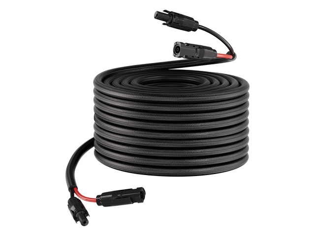 VEVOR 100FT Solar Panel Extension Cable, 10 AWG, Solar Panel Wire with Flame Retardant Protective Sleeving, Female and Male Connectors, IP67...