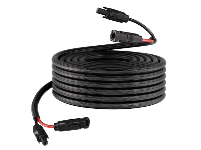 VEVOR 50FT Solar Panel Extension Cable, 10 AWG, Solar Panel Wire with Flame Retardant Protective Sleeving, Female and Male Connectors, IP67...