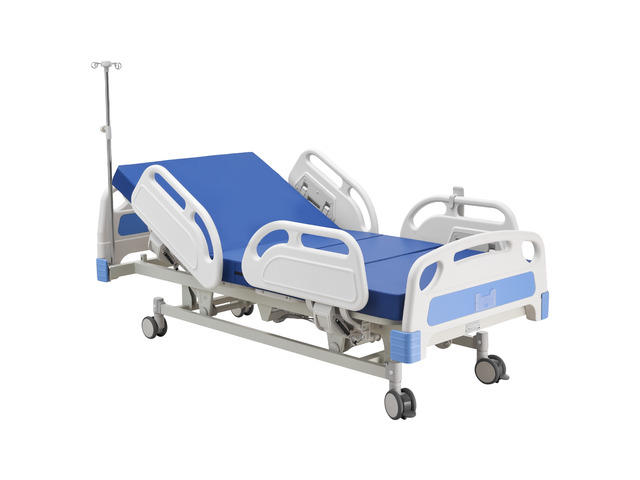 VEVOR Premium 5 Function Full Electric Hospital Bed, ICU Electric Medical Bed with Trendelenburg & Reverse Trendelenburg, 5' Locking Casters &...