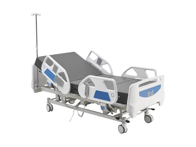 VEVOR Premium 5 Function Full Electric Hospital Bed, ICU Medical Bed with Cardiac Chair, CPR, Trendelenburg & Reverse Trendelenburg, Central...
