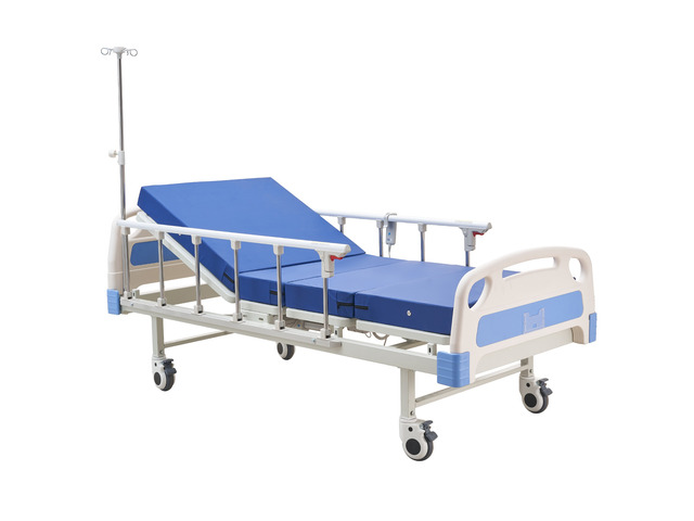 VEVOR Premium 2 Function Full Electric Hospital Bed, ICU Electric Medical Bed with Backrest & Legrest Adjustment, 5' Locking Casters, High-Density...