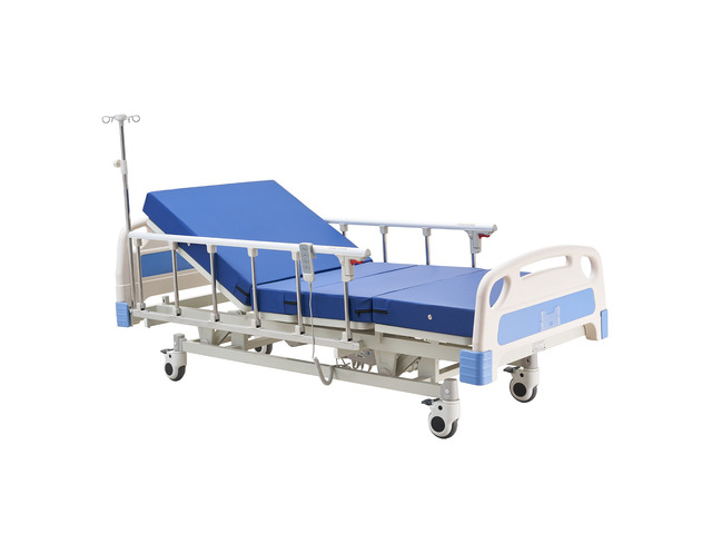 VEVOR Premium 3 Function Full Electric Hospital Bed, ICU Electric Medical Bed with Backrest, Legrest & Height Adjustment, 5' Locking Casters,...