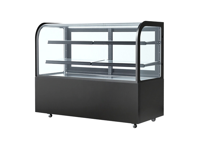 VEVOR Refrigerated Display Case, 17.6 Cu. Ft./550L Large Pastry Display Case, 2-Tier Commercial Cake Refrigerator with LED Lighting, TURBO Cooling,...
