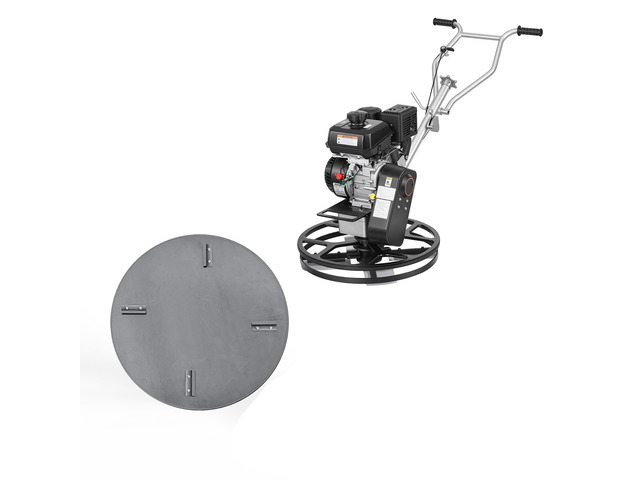 VEVOR Power Trowel, 24 inch Concrete Finishing Machine with Float Pan, 7HP Kohler Engine, 4 Blades, Adjustable Pitch, Gas-Powered Walk-Behind...