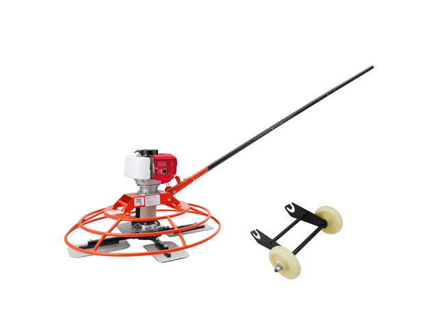 VEVOR Power Trowel, 28.3 inch Trowel Diameter Concrete Finishing Machine, 4 Blades, Adjustable 0-12° Pitch, Gas-Powered Walk-Behind Cement Surface...