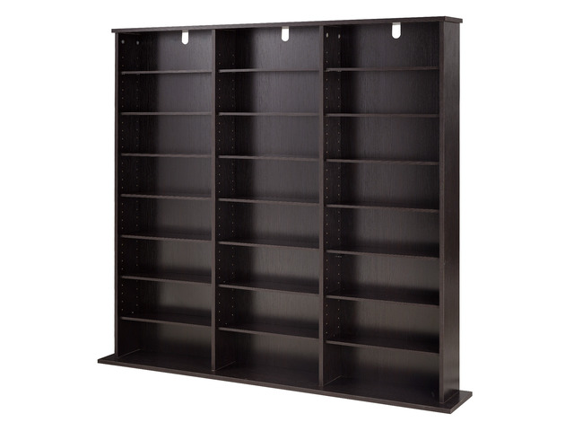 VEVOR Media Storage Cabinet, 8-Tier DVD Shelf Organizer, 55.91 x 8.66 x 51.18 in Multimedia Storage Organizer for CDs, DVDs, Books & Games, CD...