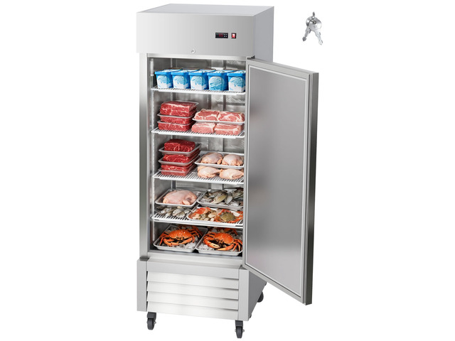 Commercial Reach-In Freezer 29' W, 22 Cu. Ft Stainless Steel Upright Freezer with Single Door, Auto-Defrost, 4 Adjustable Shelves, -11 to 14 Temp...