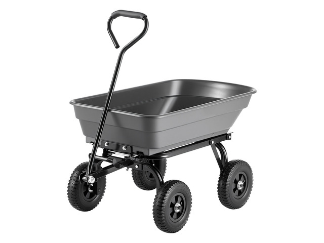 VEVOR Garden Dump Cart, 600 lbs Poly Dump Cart, Garden Carts Dumps Wagon with 90° Quick-Dumps Mechanism, 180° Swivel Wheels, 270° Flexible Rotating...