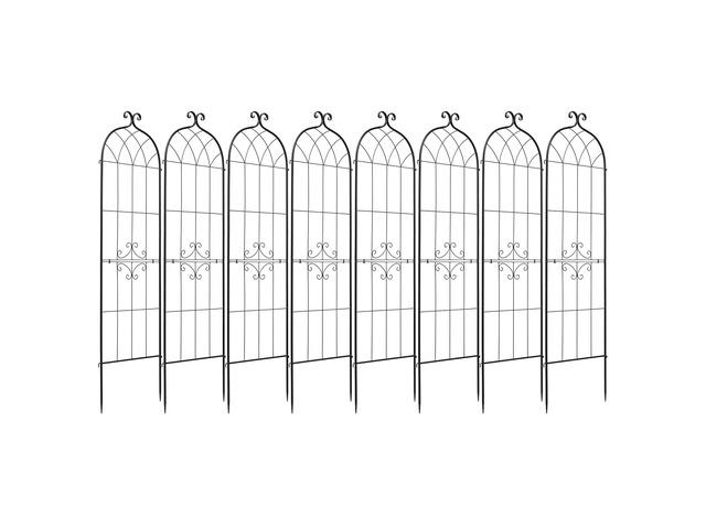 VEVOR Garden Trellis, 71 x 20 inch Rose Trellis, 8 Packs Garden Flower Rose Trellises with Powder-Coated Finish & Convenient Locking Design, Plant...