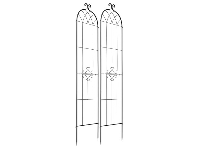 VEVOR Garden Trellis, 87 x 20 inch Rose Trellis, 2 Packs Garden Flower Rose Trellises with Powder-Coated Finish & Convenient Locking Design, Plant...
