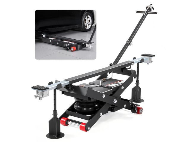 VEVOR Air Portable Car Lift, 6613 lbs/3 Ton Capacity, 21.7 inch Max Height, Adjustable Portable Air Car Lift with Airbag, Support Stands, Wheel...