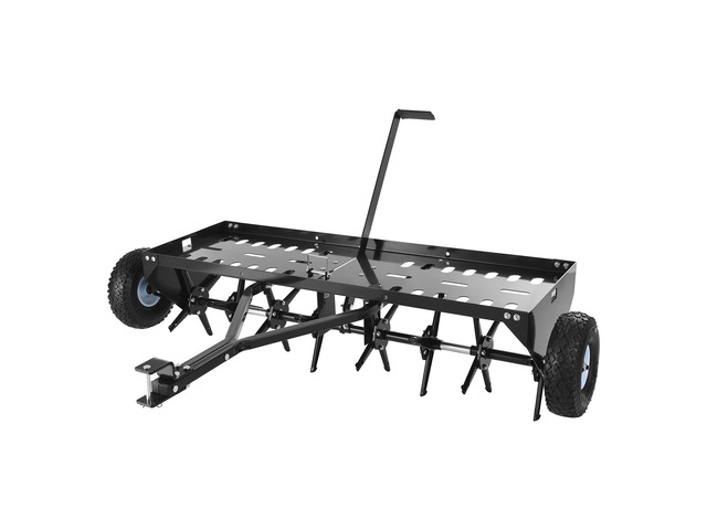 VEVOR Tow Behind Plug Aerator, 40 in Lawn Core Aerator Tool Universal Hitch, 150lbs Weight Capacity, Heavy Duty Pull Behind Spike Aerators with...