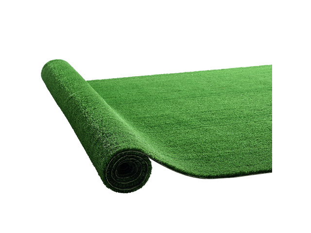 VEVOR Artificial Grass, 12 x 7 ft Fake Grass Turf Rug, 0.6 in Pile Height Realistic Synthetic Lawn Carpet Roll Mat, Easy Clean Drainage Holes for...