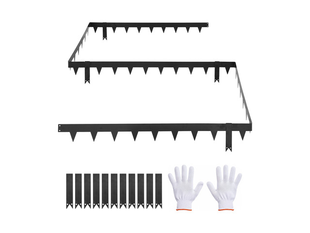 VEVOR Galvanized Steel Landscape Edging, 10-Pack 40 x 4.5 Inch Metal Edging for Landscaping with 11 Mounting Clips, Heavy Duty Metal Garden Edge...